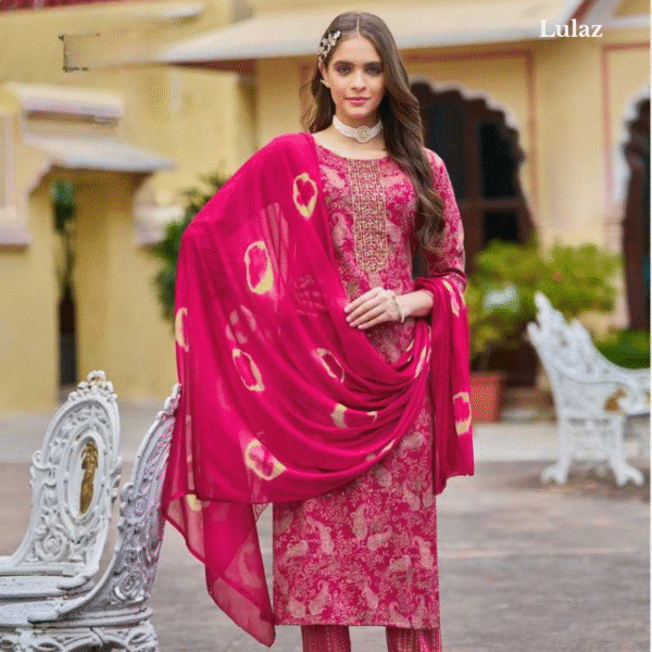 Rayon- Pink Print Set