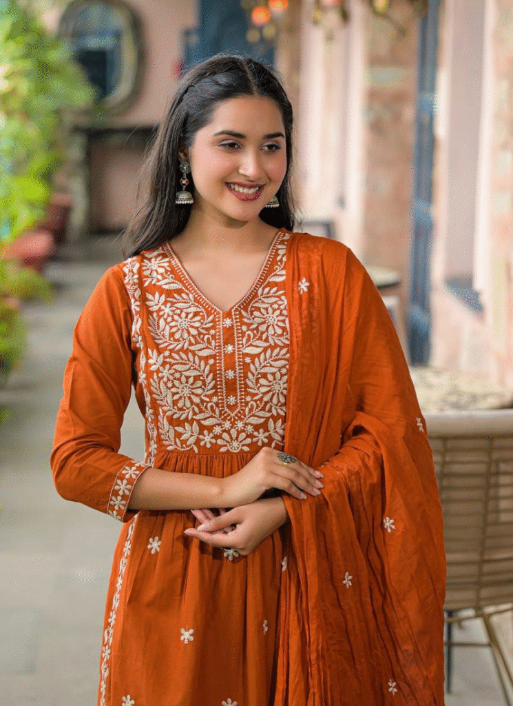 Dashain kurta outfit in Nepal